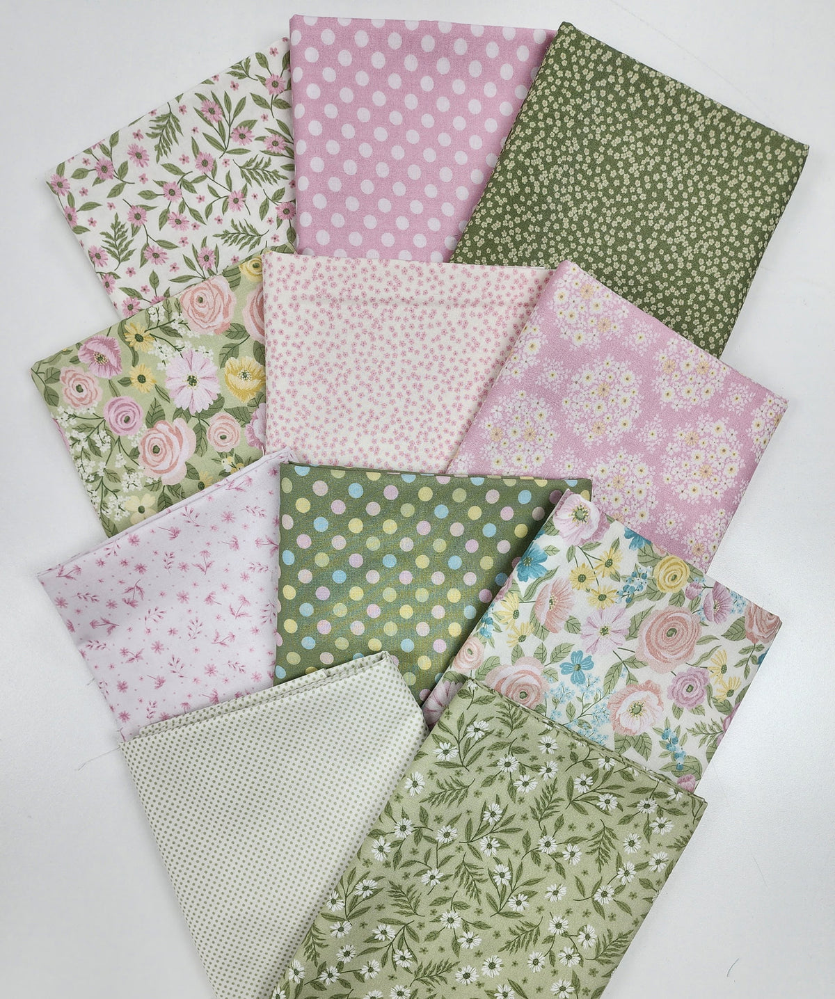 Layla Green/Pink Fat Quarter Bundle