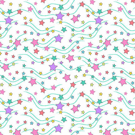 Comfy Prints Flannel 13611 White Stars