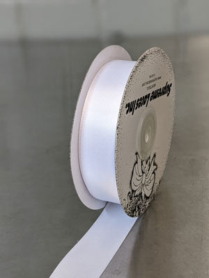 200 5-001 White Double Face Ribbon