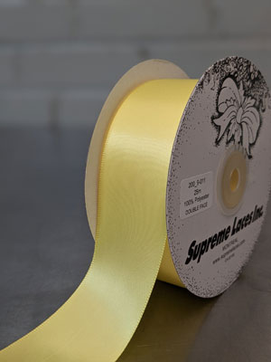 200 9-011 Yellow 1.5" Double Face Ribbon