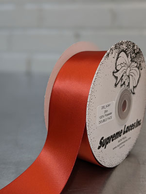 200 9-041 Copper 1.5" Double Face Ribbon