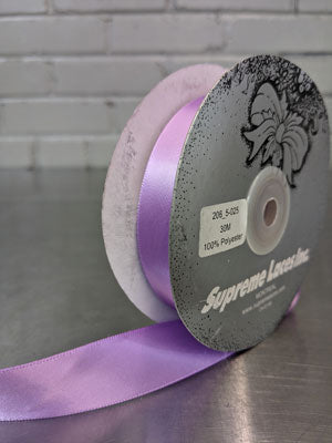 206 5-025 Lilac Single Face Ribbon