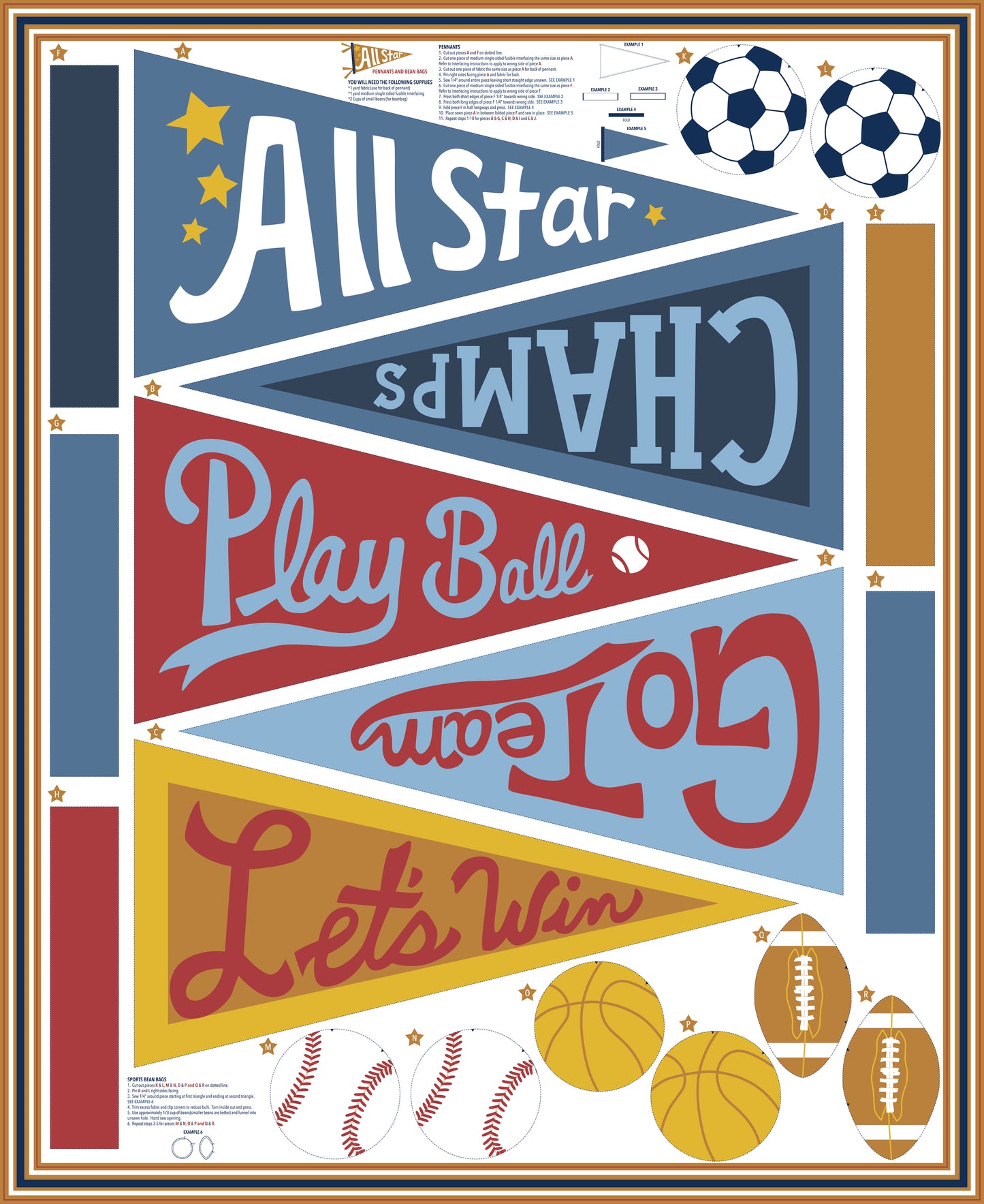 All Star Panel Pennants