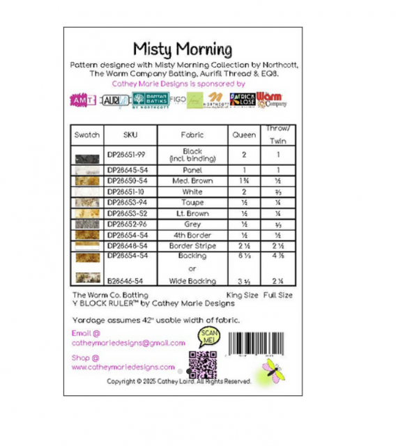 Misty Morning Quilt Pattern