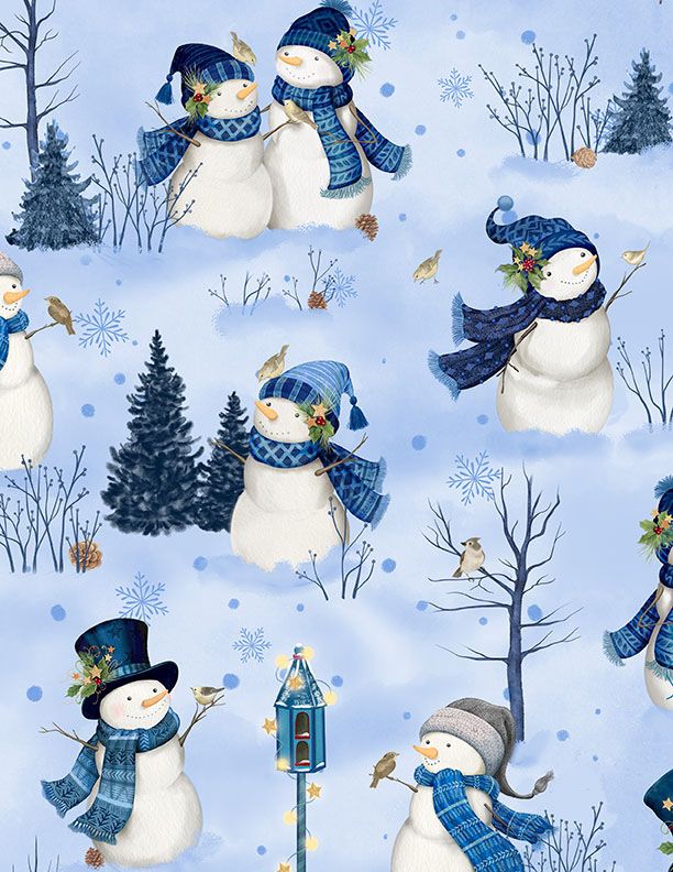 Let it Snow Man 3017 27754 414 Scenic Snowmen