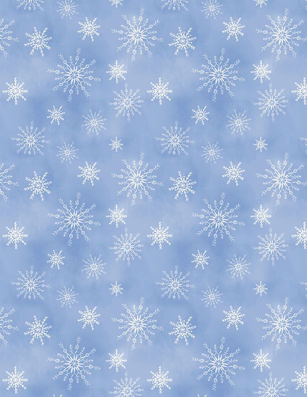 Let it Snow Man 3017 27758 410 Blue Snowflake