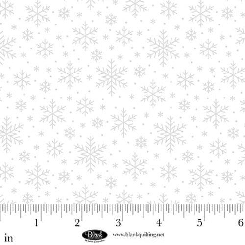 Morning Mist 4320 01W White on White Snowflakes