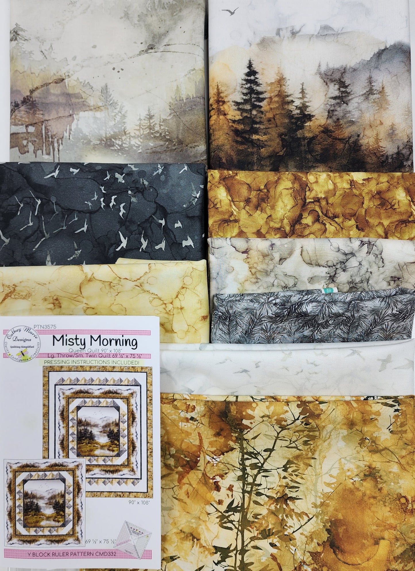 Misty Morning Queen Quilt Kit
