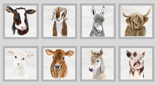 Little Seedlings Panel 4389P 90 Light Grey