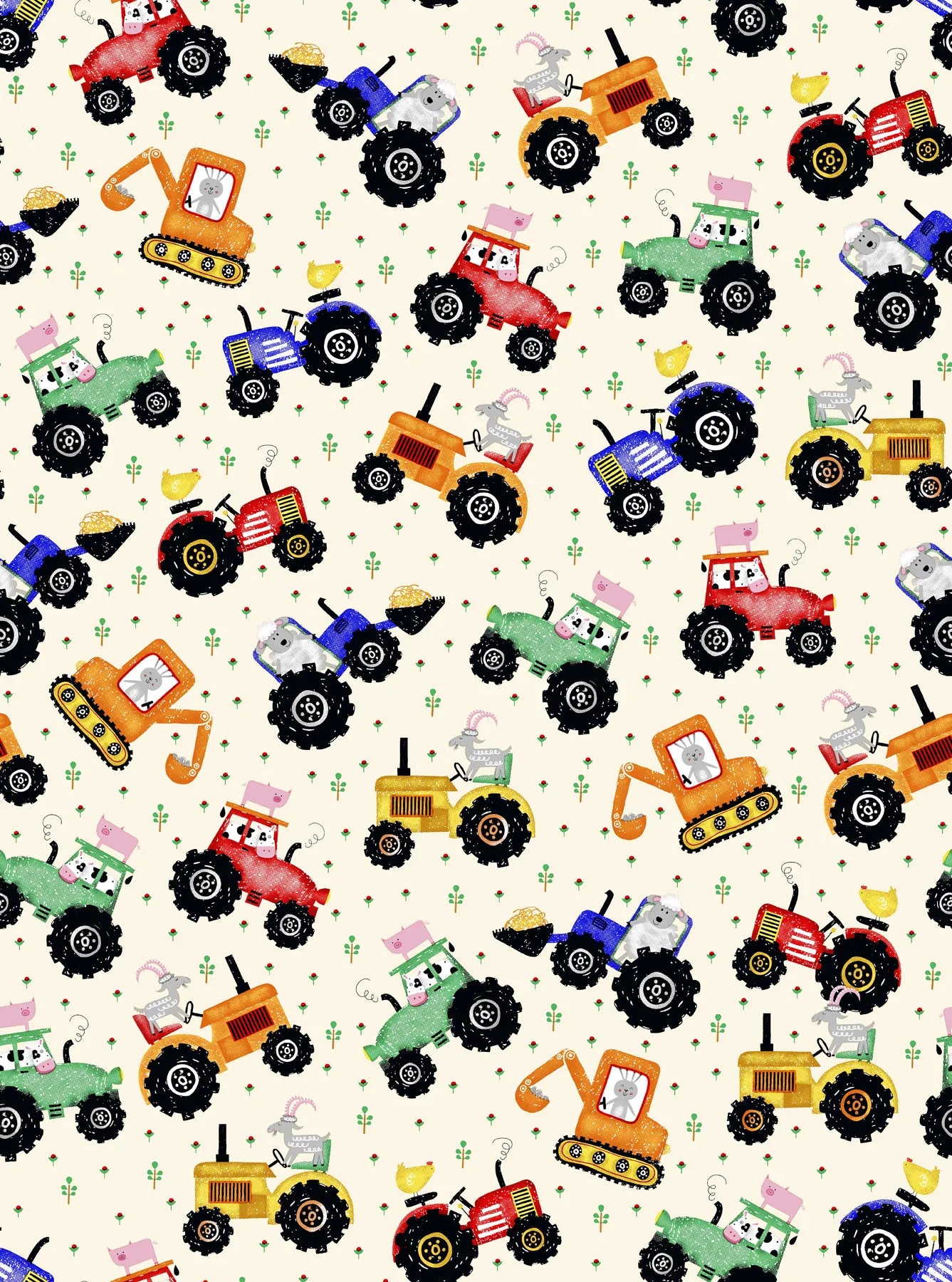 BOLT END 37.5" Fun Flannel Tractors A446381