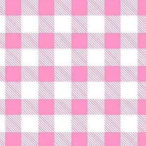 Fun Flannel 7495 Pink and White Gingham