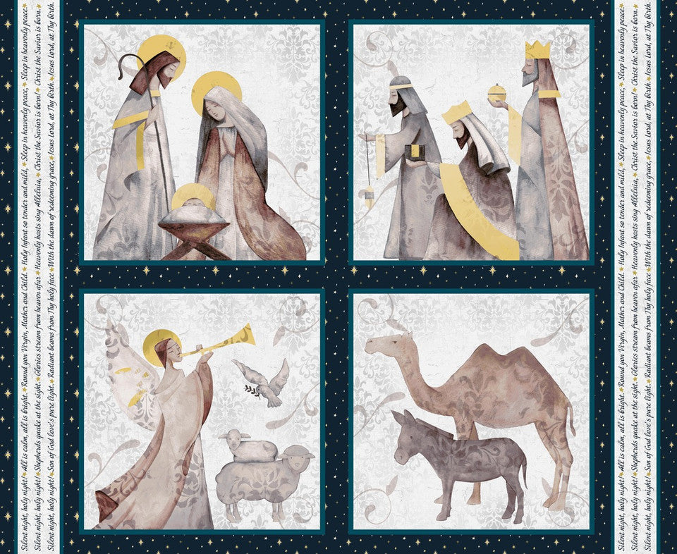 Silent Night Pillow Panel 4711B 77