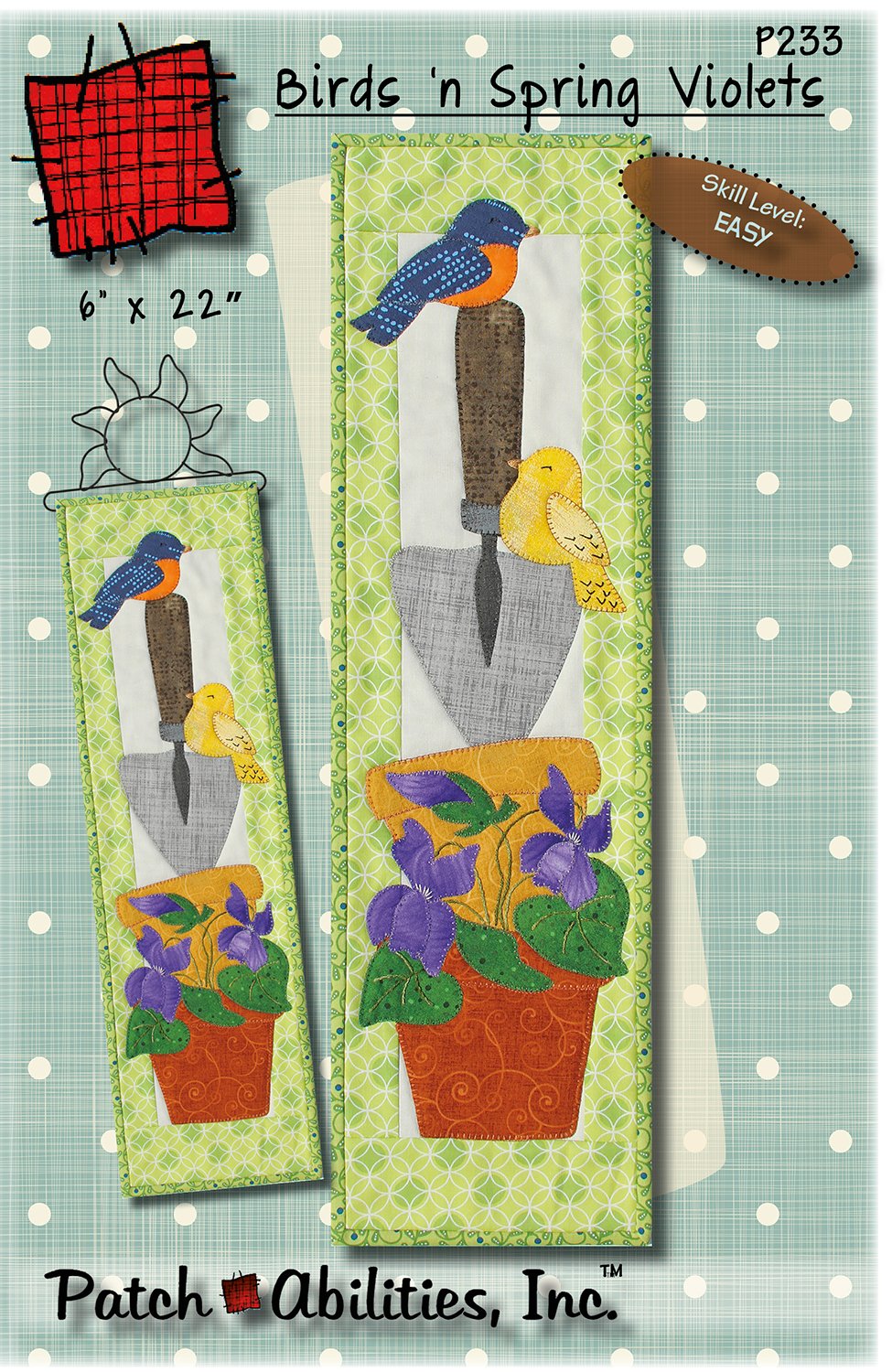 Birds n Spring Violets Pattern