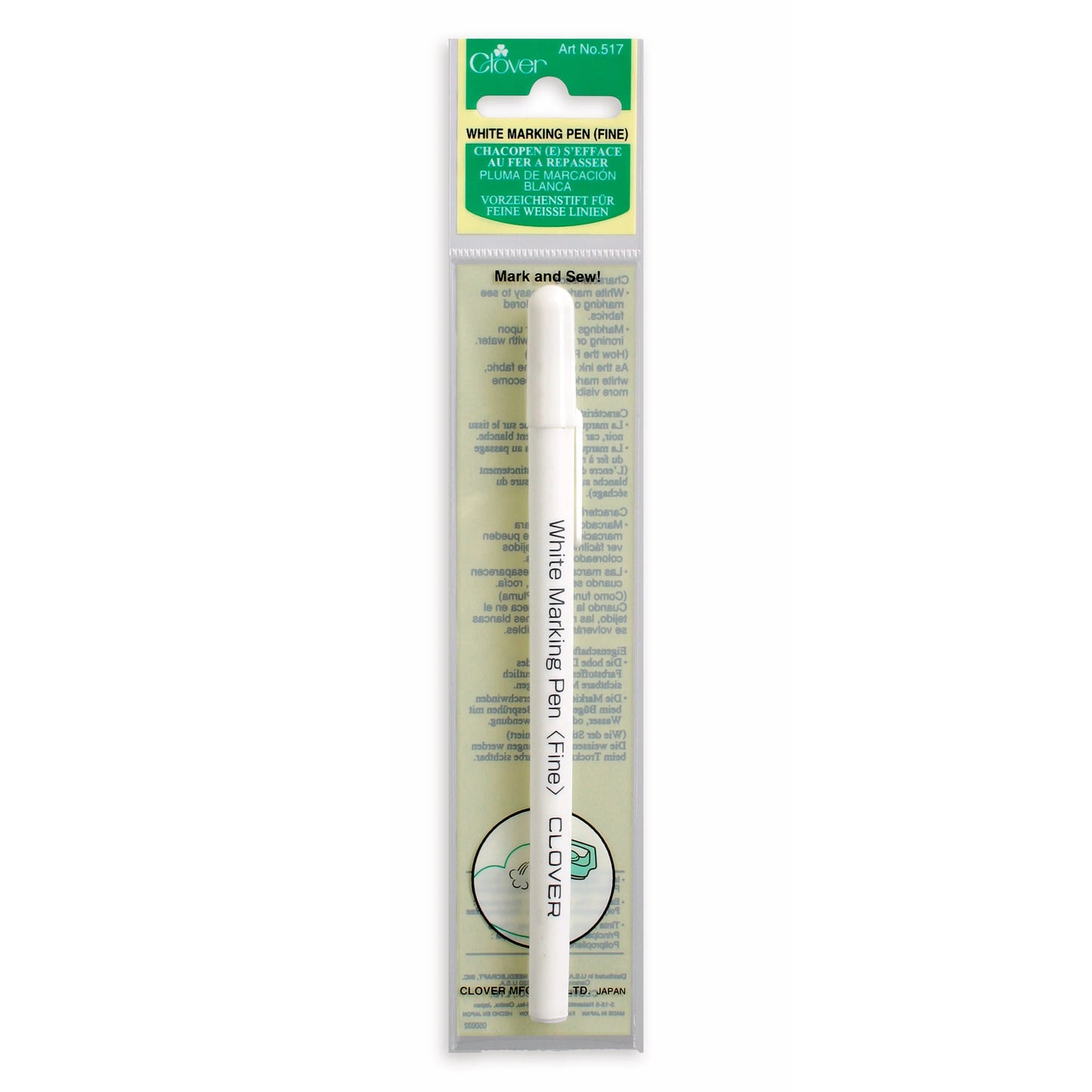 Clover White Marking Pen Fine