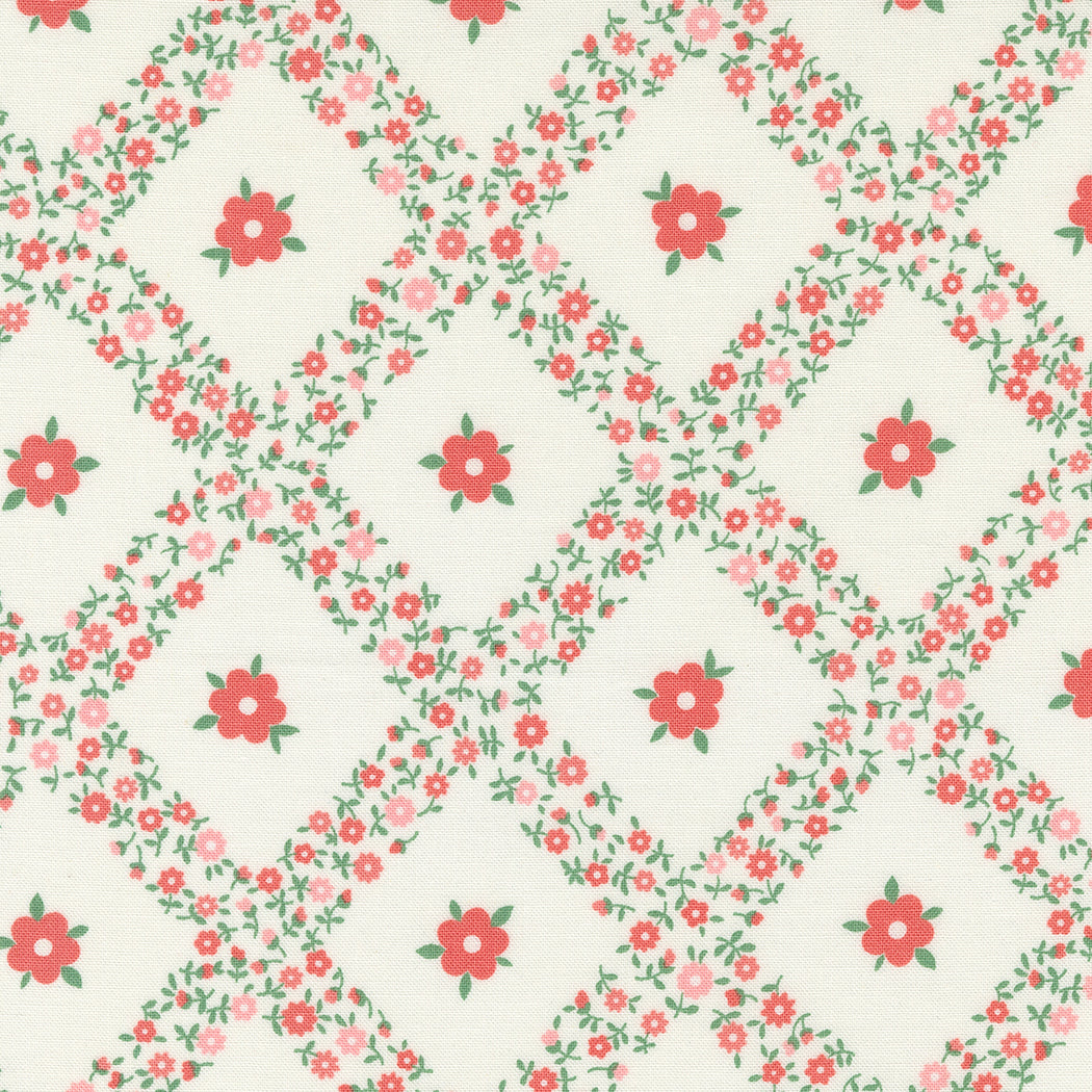 Rosemary Cottage 55311-11 cream strawberry