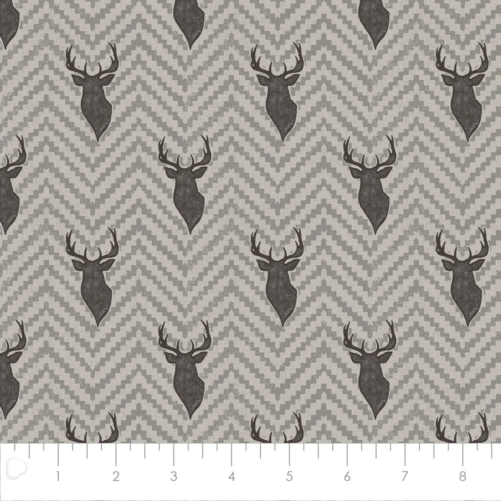 Rustic Textured Stag flannel 66230301B-02
