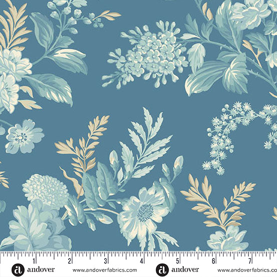 Sewing Bird A 1600 B Indigo Bed of Roses