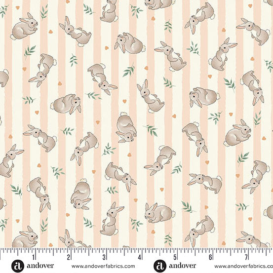Little Ones Bunnies Coral MU 191 C
