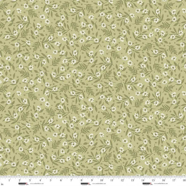 Layla 9011 61 Dusty Green Daisy