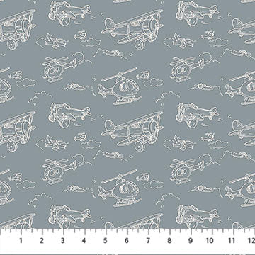 Soaring Dreams 91241-62 Teal Planes