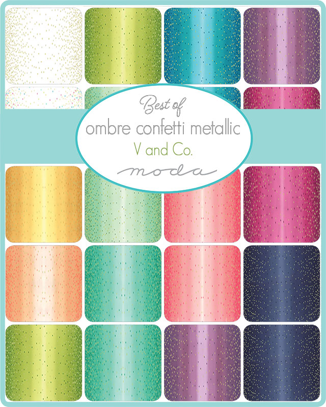 Best of Ombre Confetti Metallic Jelly Roll JR108047MB Mama Bears