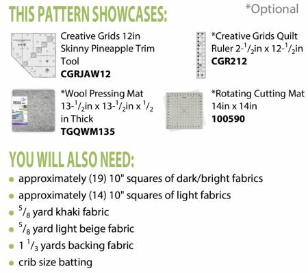 Pineapple Puzzle Pattern