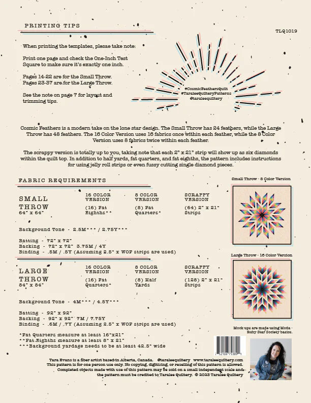 Cosmic Feathers Pattern