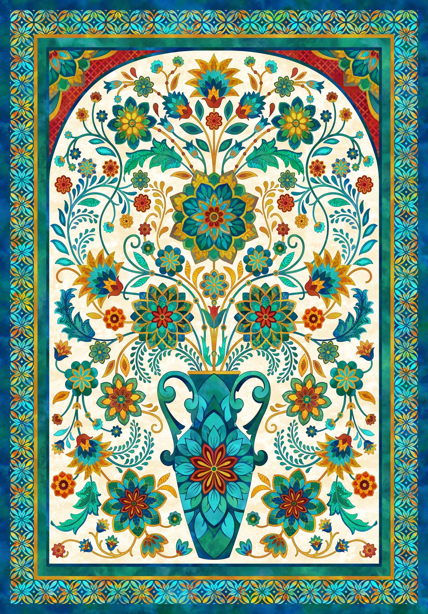 Boho Blooms Panel DP27775-11