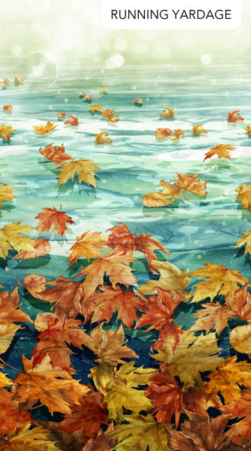 Autumn Breeze DP28056 66 Teal Multi