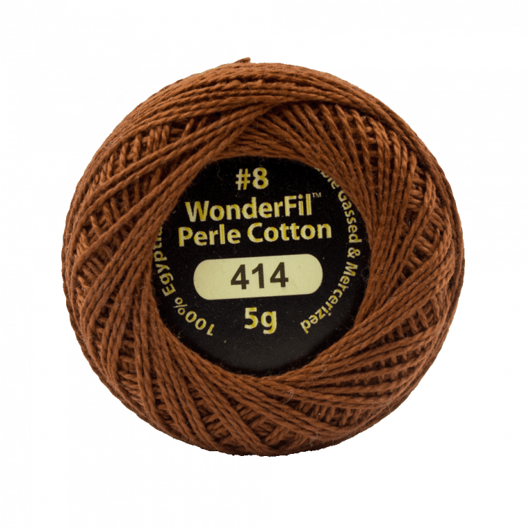 Eleganza Perle Cotton 414 Saddle Brown