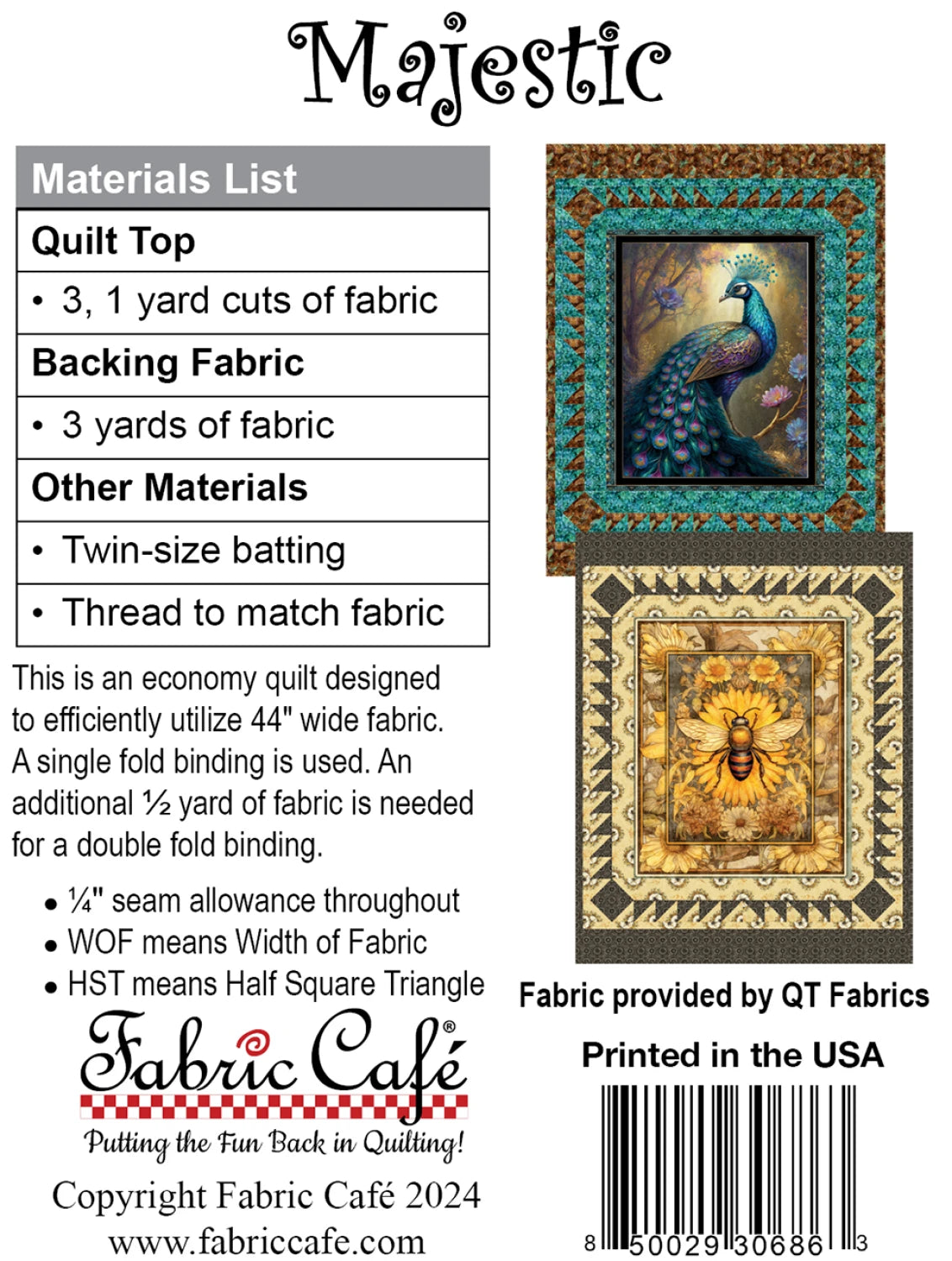 Fabric Cafe Majestic Pattern