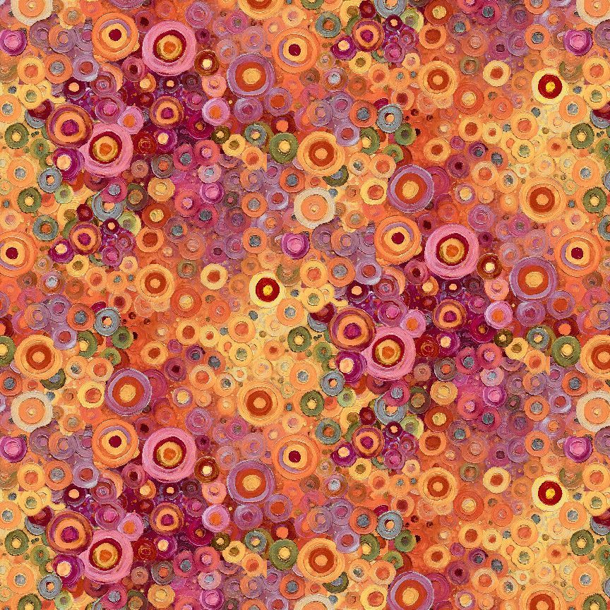 Painted Circle Geo CD4121 Orange