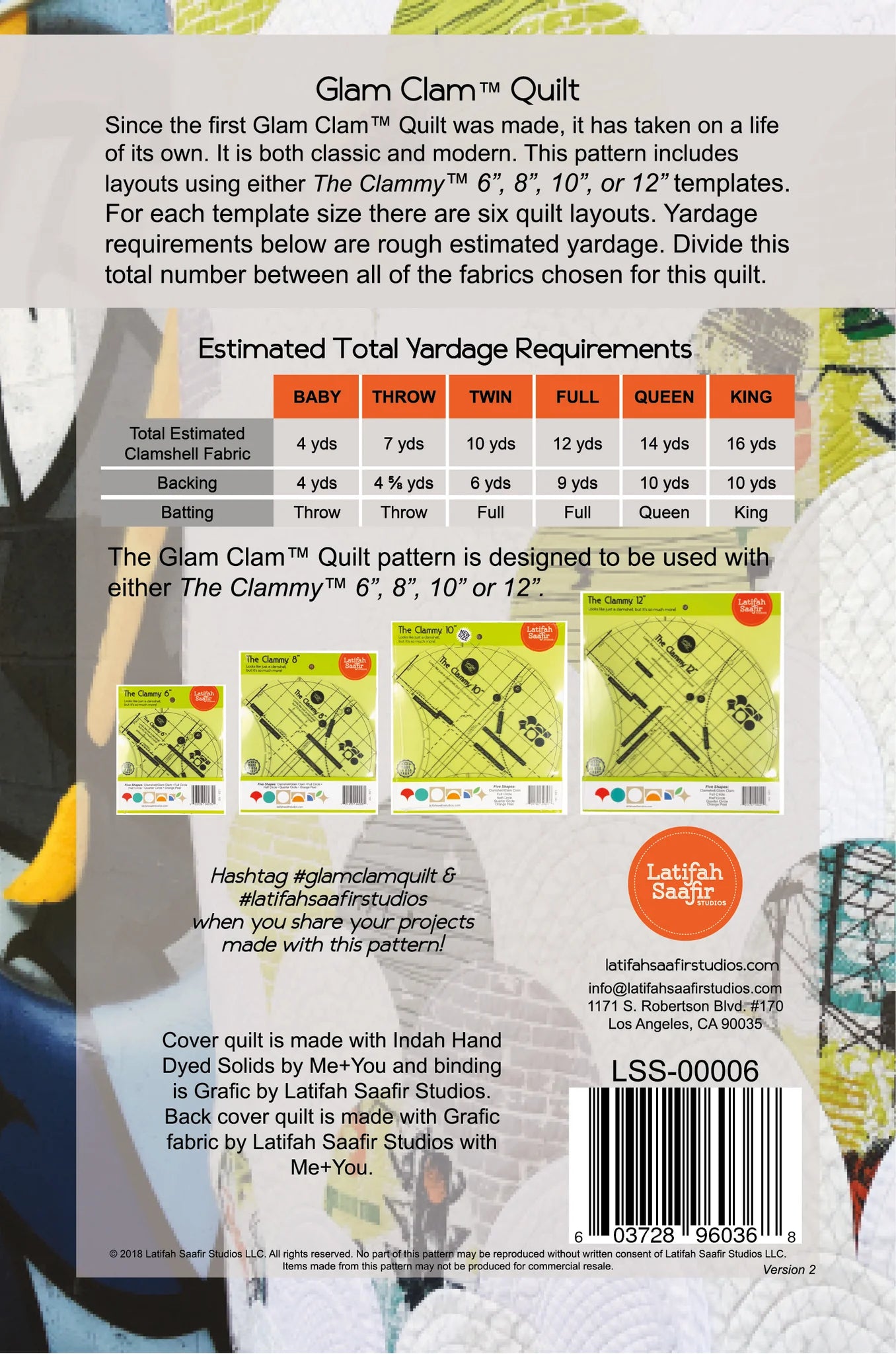 Glam Clam Quilt Pattern