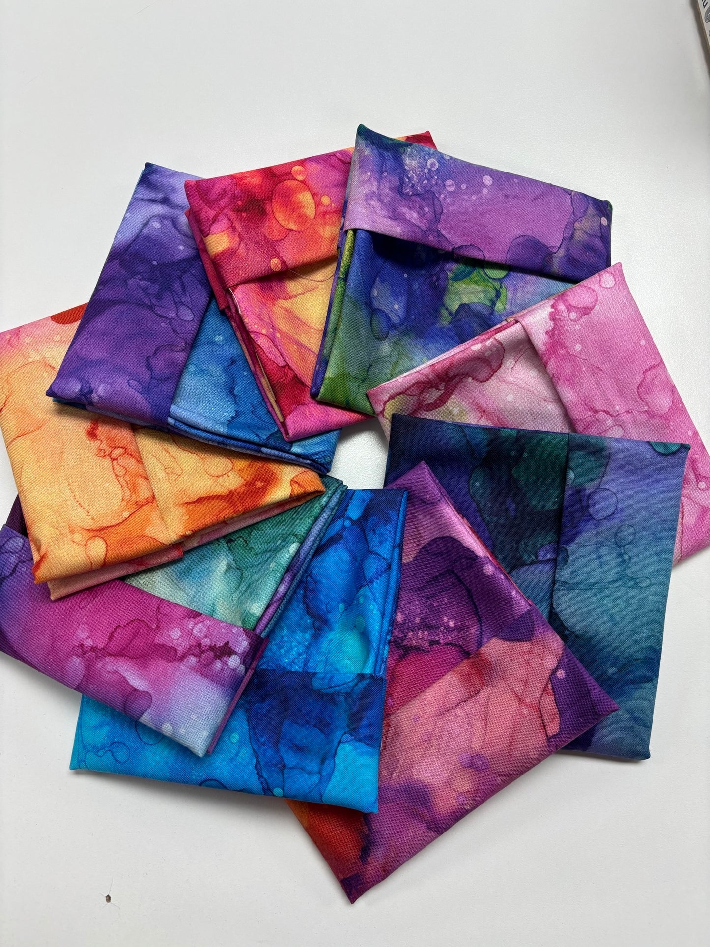 Fluidity Warm Fat Quarter Collection