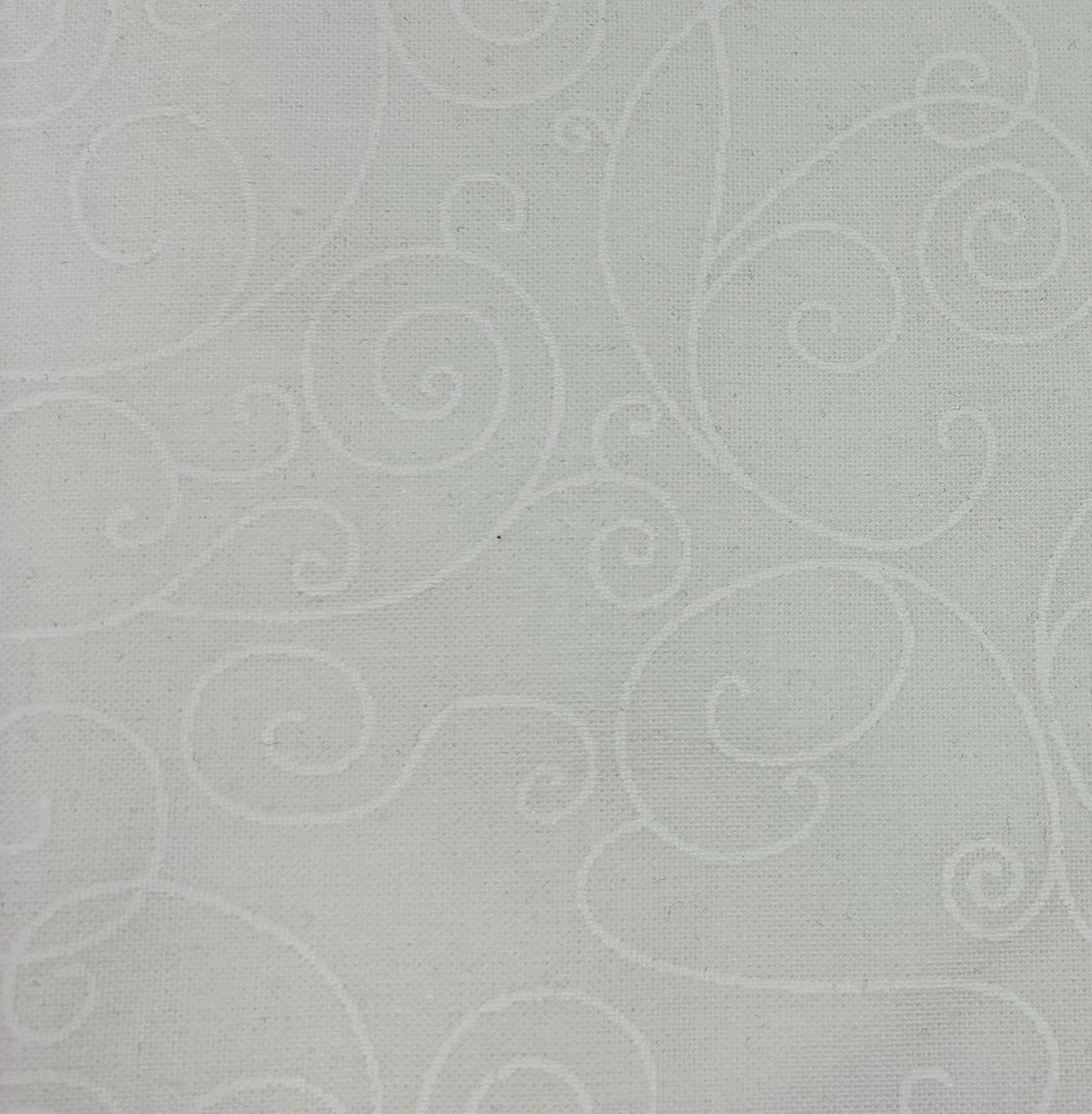 BOLT END 35" White Scrolls WIDE R18080 1