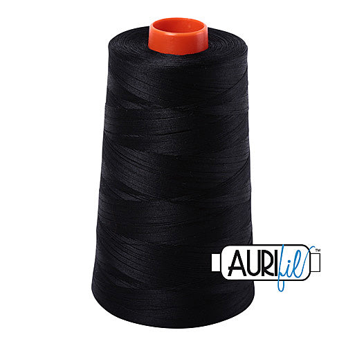 Aurifil 50wt Mako Thread Cone Black