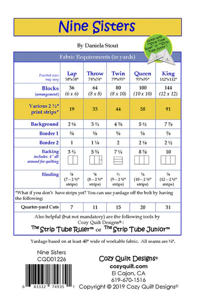 Nine Sisters Pattern