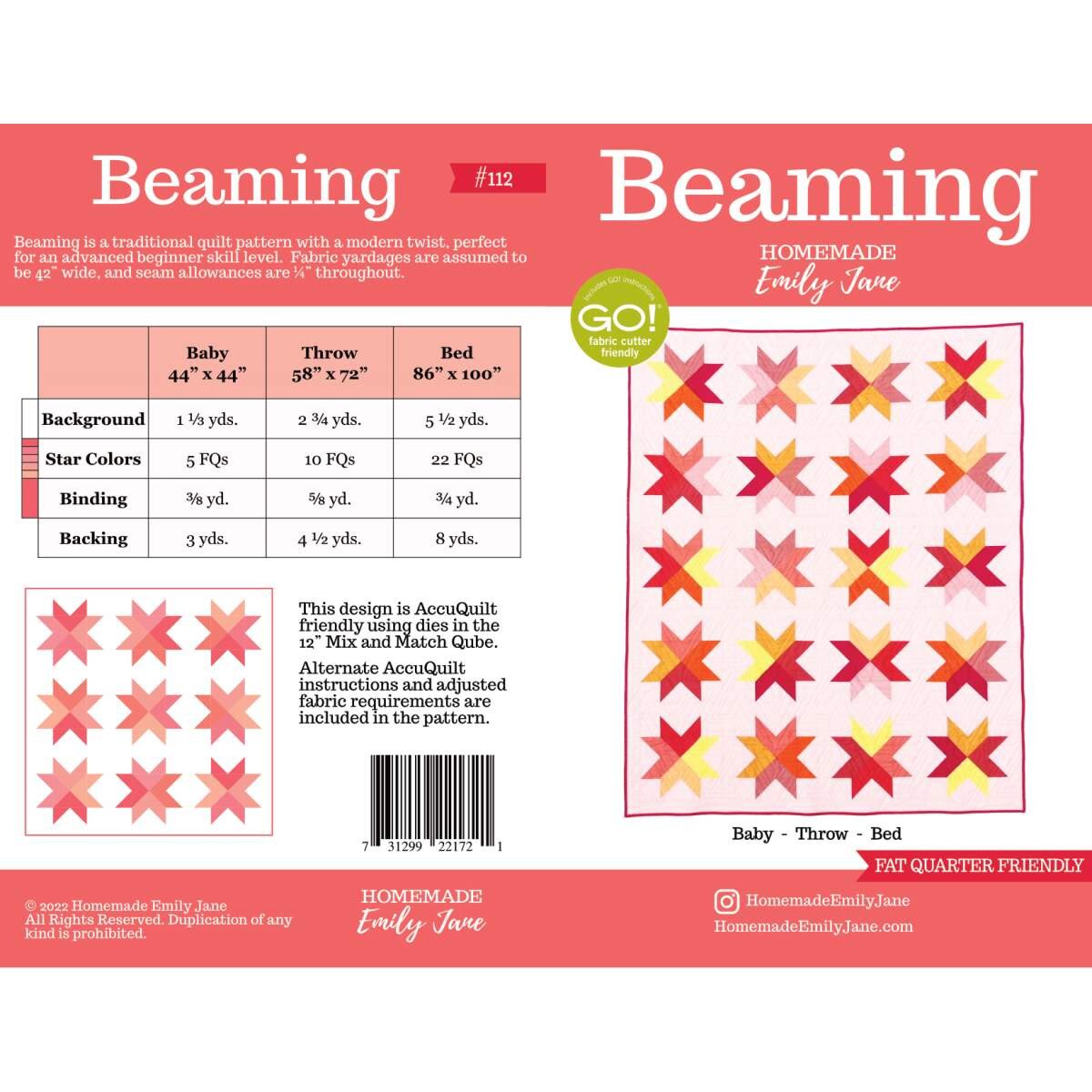 Beaming Quilt Patterns