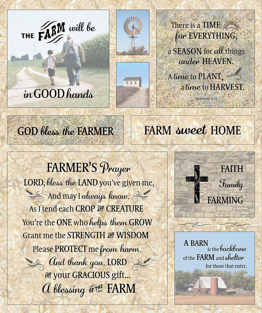 Farm Sweet Home Panel CD3610