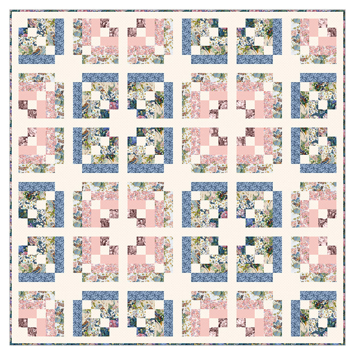 Digitally Printed Intertwined Quilt Top