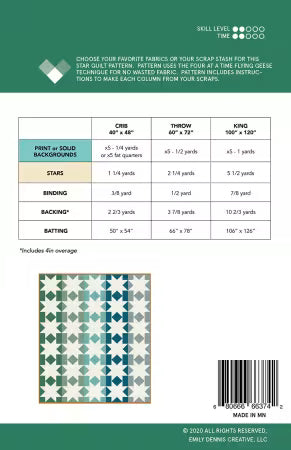 Star Fall Quilt Pattern
