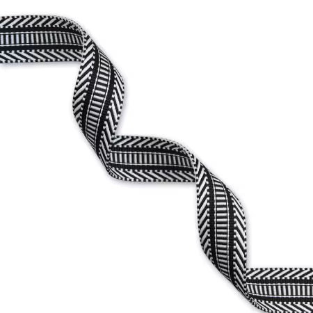 Railroad Track Black/White Webbing