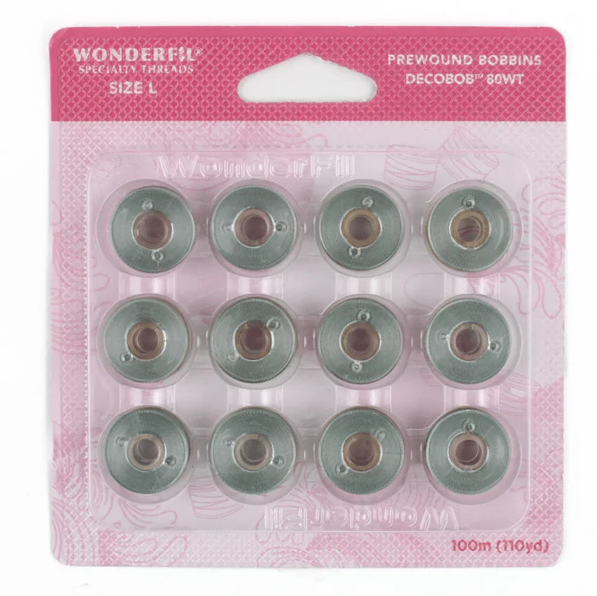 Decobob Prewound Bobbin Large Grey 113