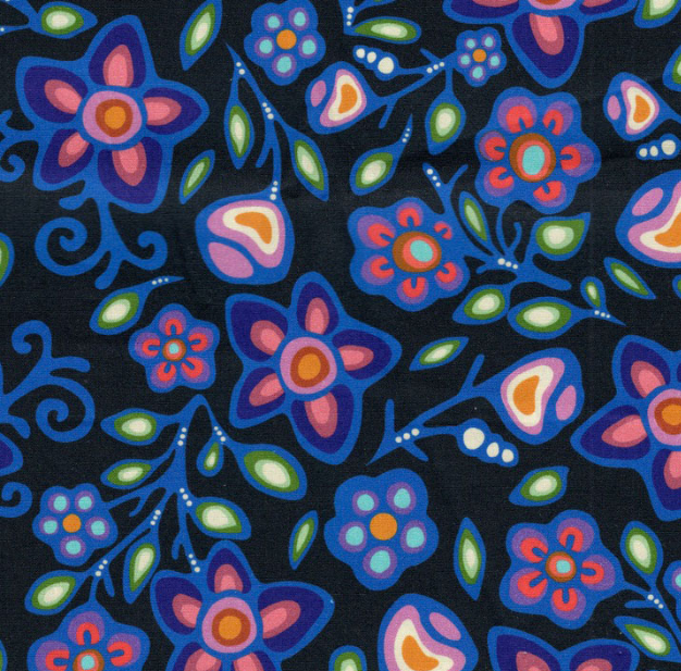 Ojibway Florals JT-0F04-BLAK