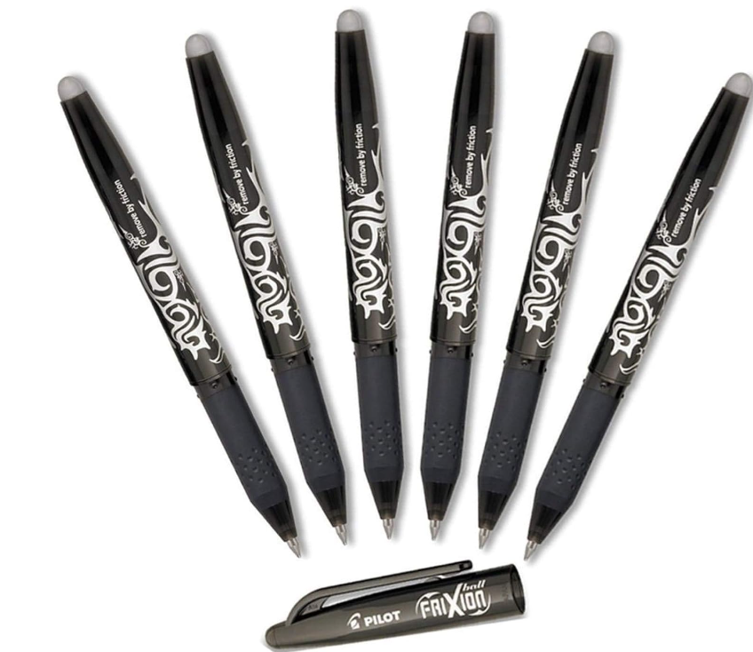 Pilot FX7 FRIXION BALL Erasable Gel Pen, Black, Fine