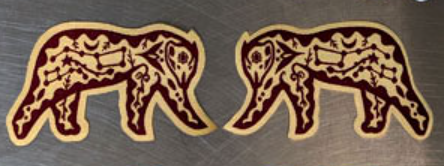 Iron On Bear Patch Brown/Tan