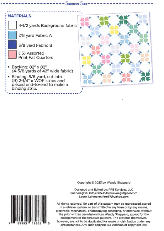 Summer Sun Quilt Pattern
