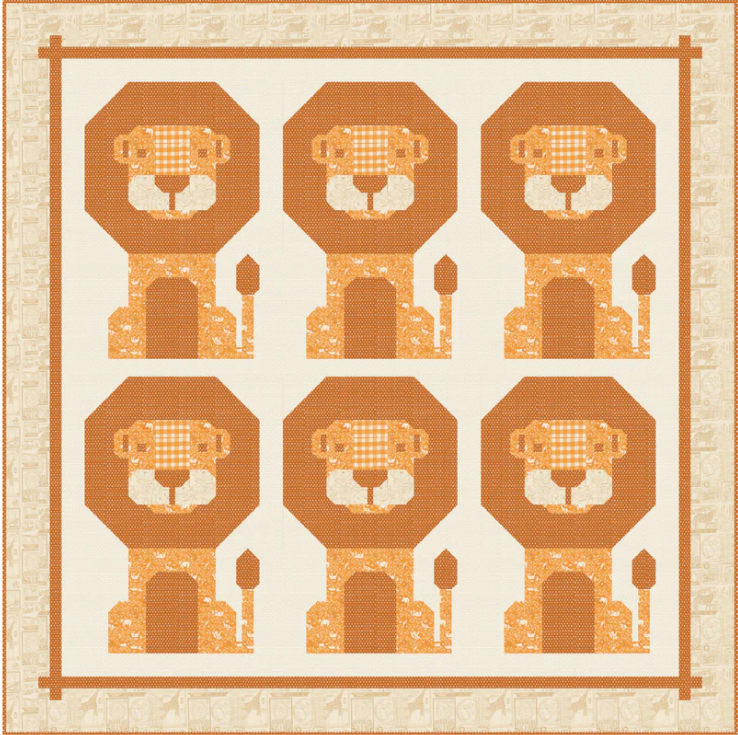 Mighty Lion Quilt Kit