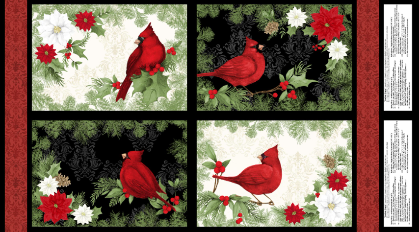 Cardinal Charm Placemat Panel 3023 39925 931