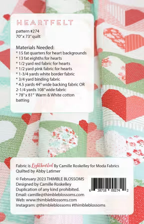 Heartfelt Quilt Pattern